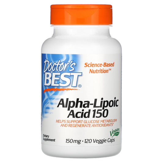 Doctor's Best Alpha-Lipoic Acid, 150 mg, 120 Veggie Caps