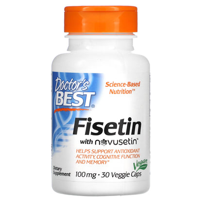 Doctor's Best Fisetin with Novusetin, 100 mg, 30 Veggie Caps