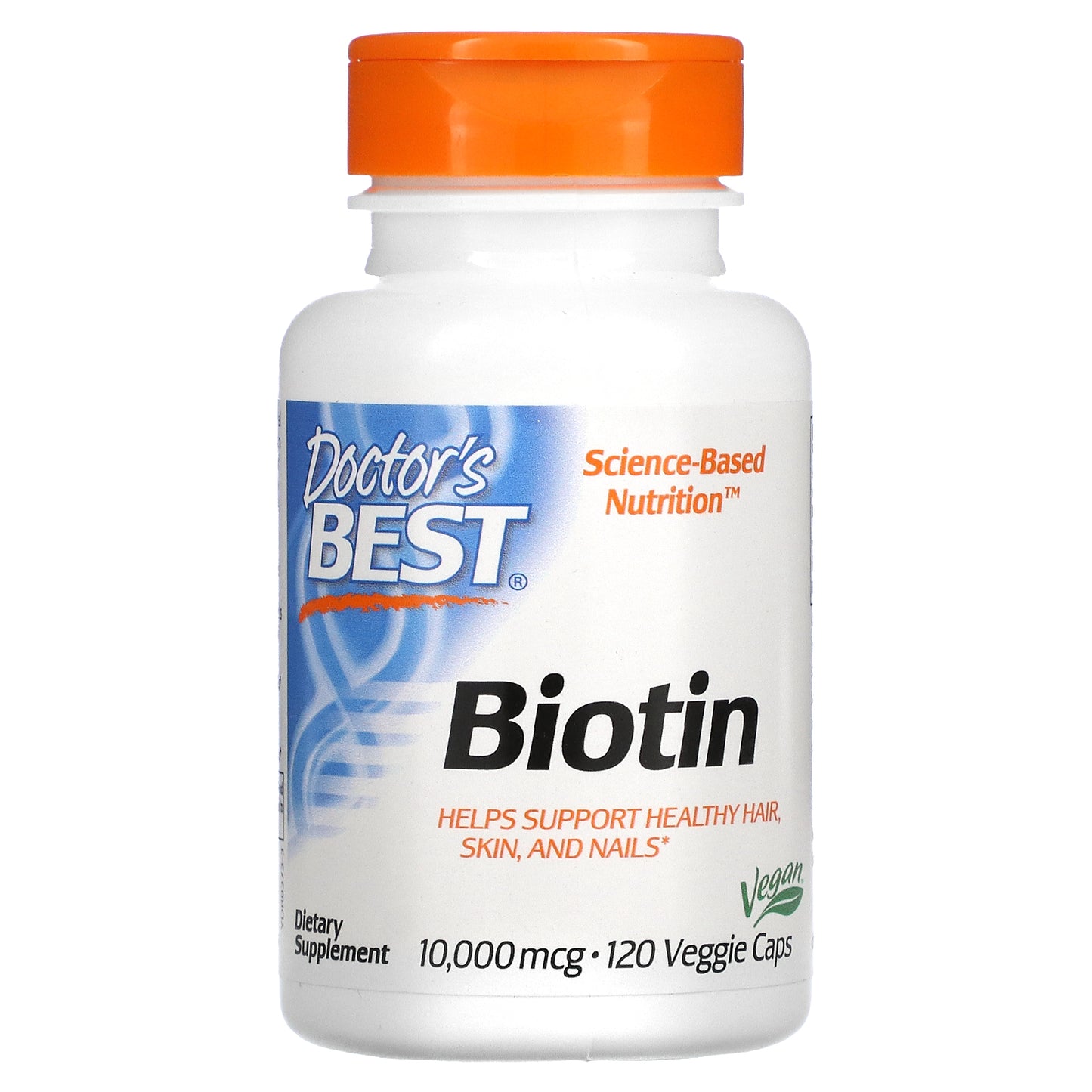 Doctor's Best Biotin, 10,000 mcg, 120 Veggie Caps