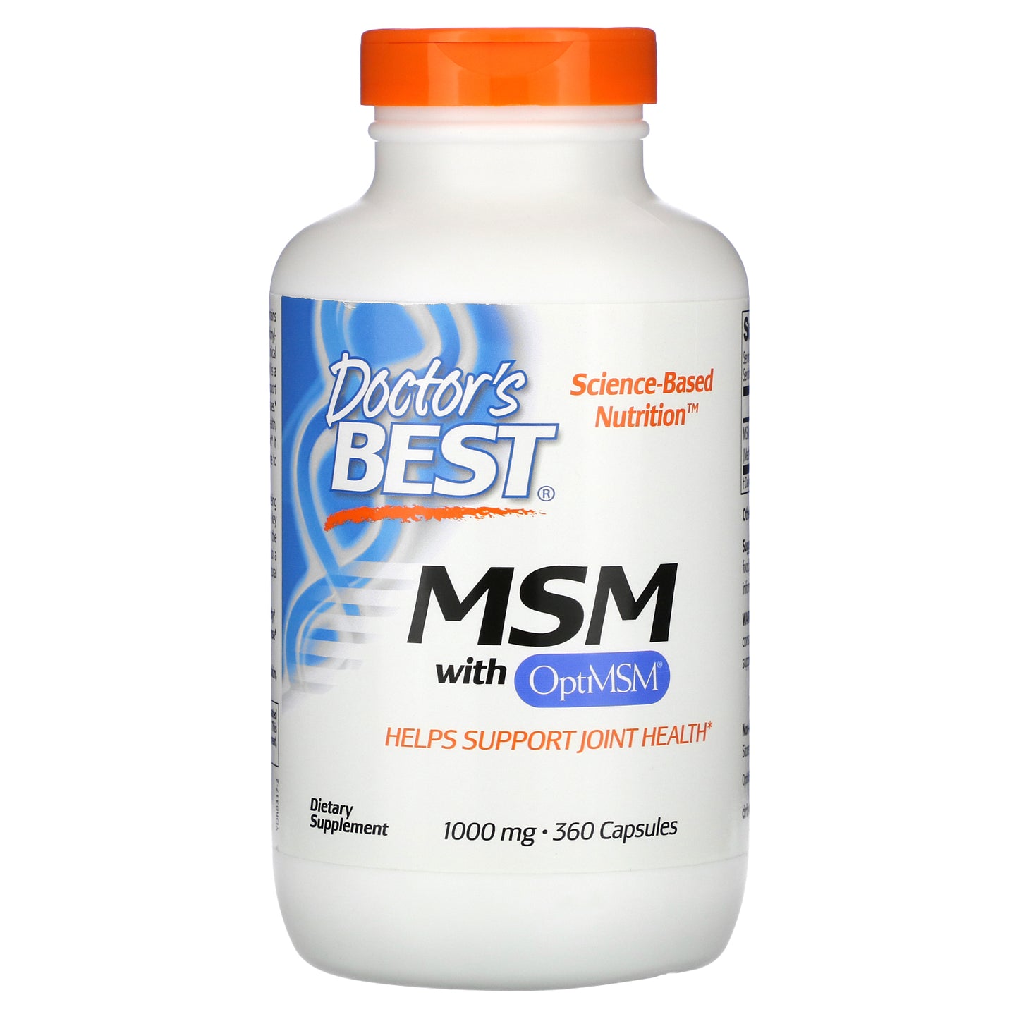 Doctor's Best MSM with OptiMSM, 1,000 mg, 360 Capsules