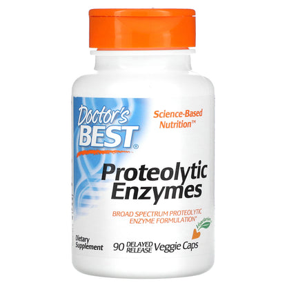 Doctor's Best Proteolytic Enzymes, 90 Delayed Release Veggie Caps